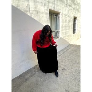 Vintage 80s Ms. Russ Red Striped Sweatshirt Size 2x